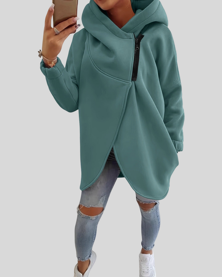 Olivia – Pohodlná mikina se zipem na každý den.