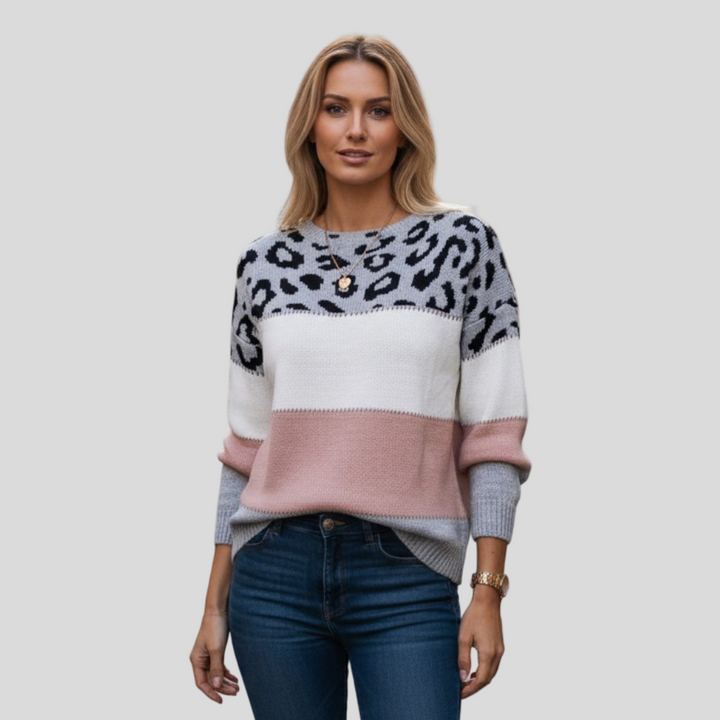 Julia - Svetr s leopardím vzorem