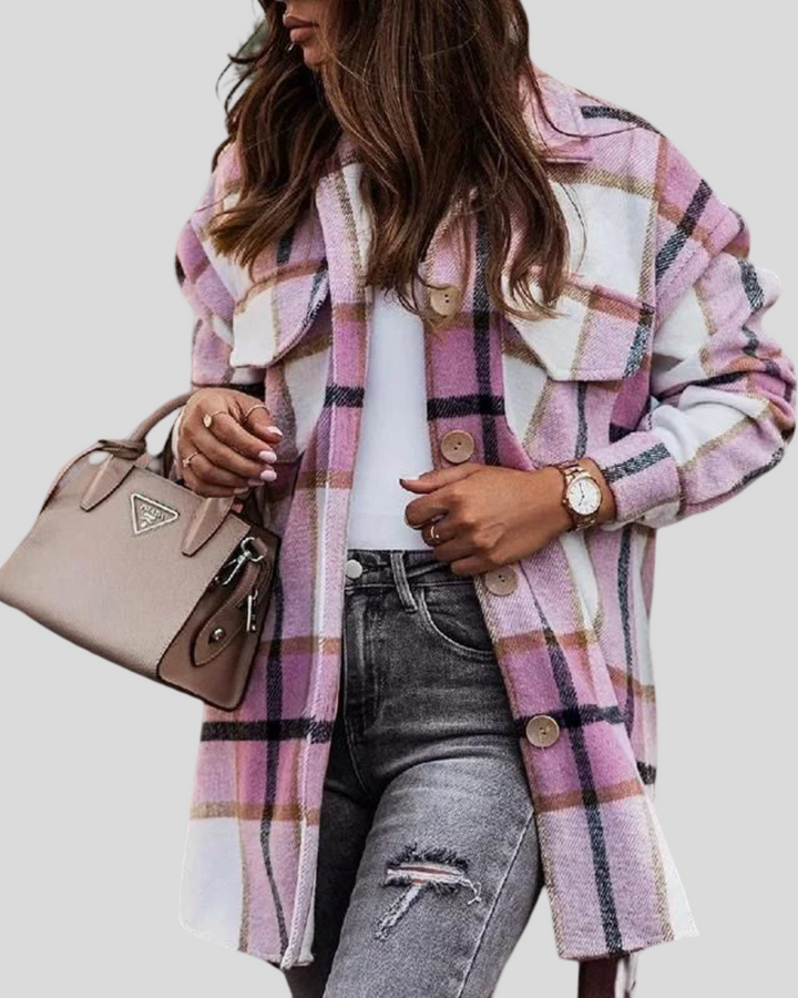 Jelena - Károvaný kabát / Košile