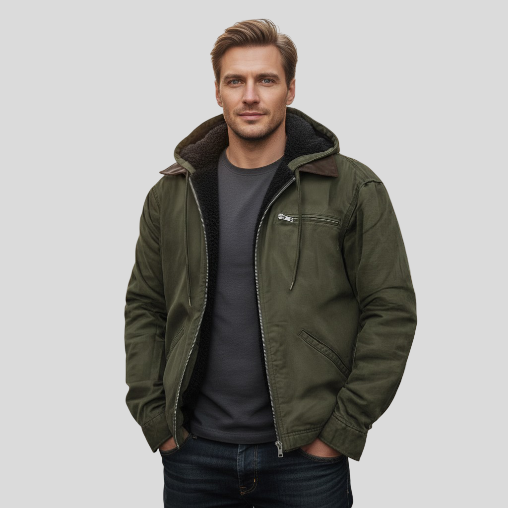 Martin – Zateplený kabát s kapucí