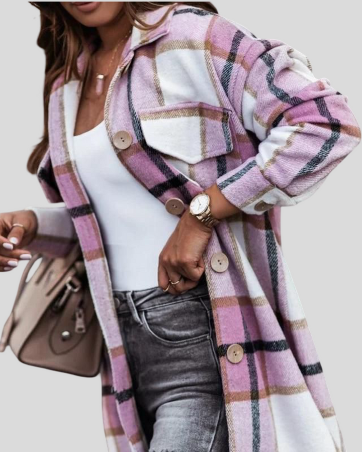 Jelena - Károvaný kabát / Košile