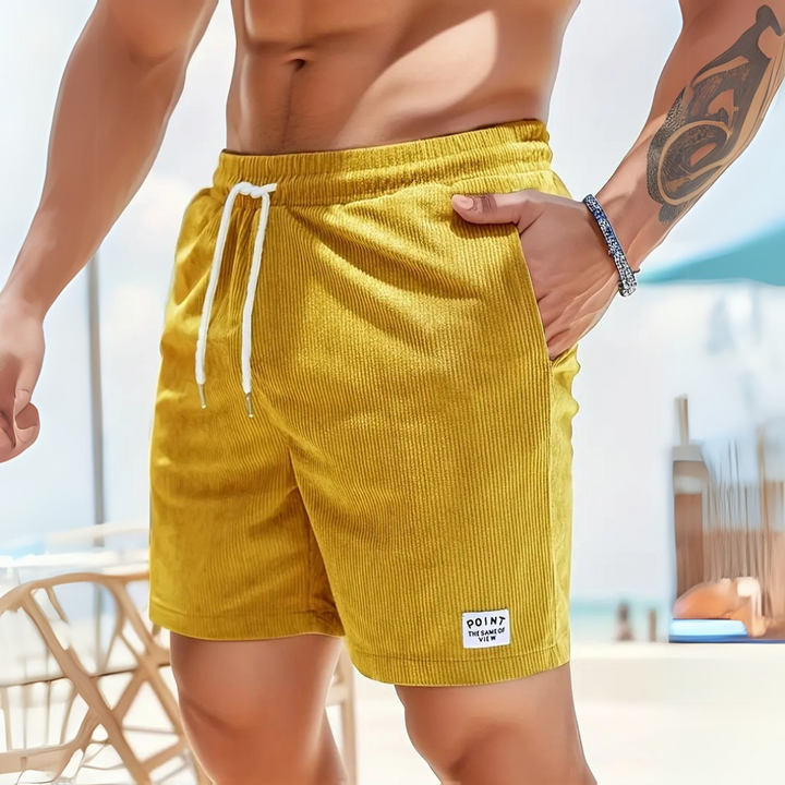 Lior - Pánské volnočasové šortky s tkaničkou.