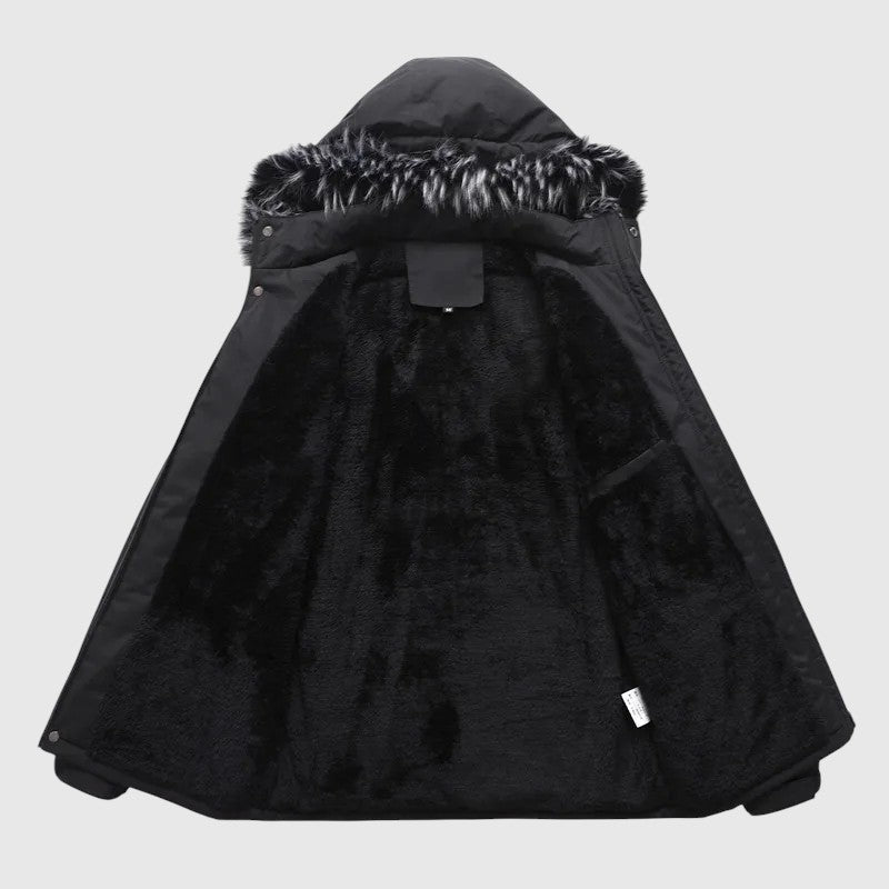 Leden – Zateplená bunda s kapucí