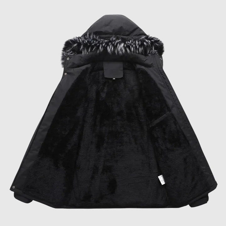 Leden – Zateplená bunda s kapucí