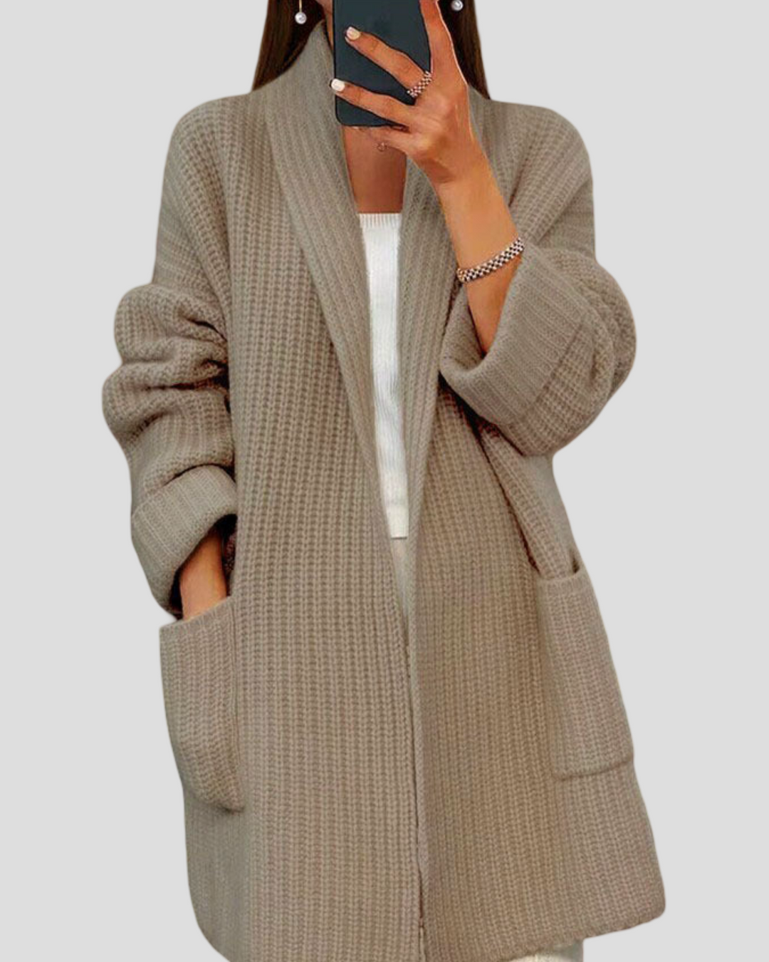 Winnie - Pletený kardigan s kapsami