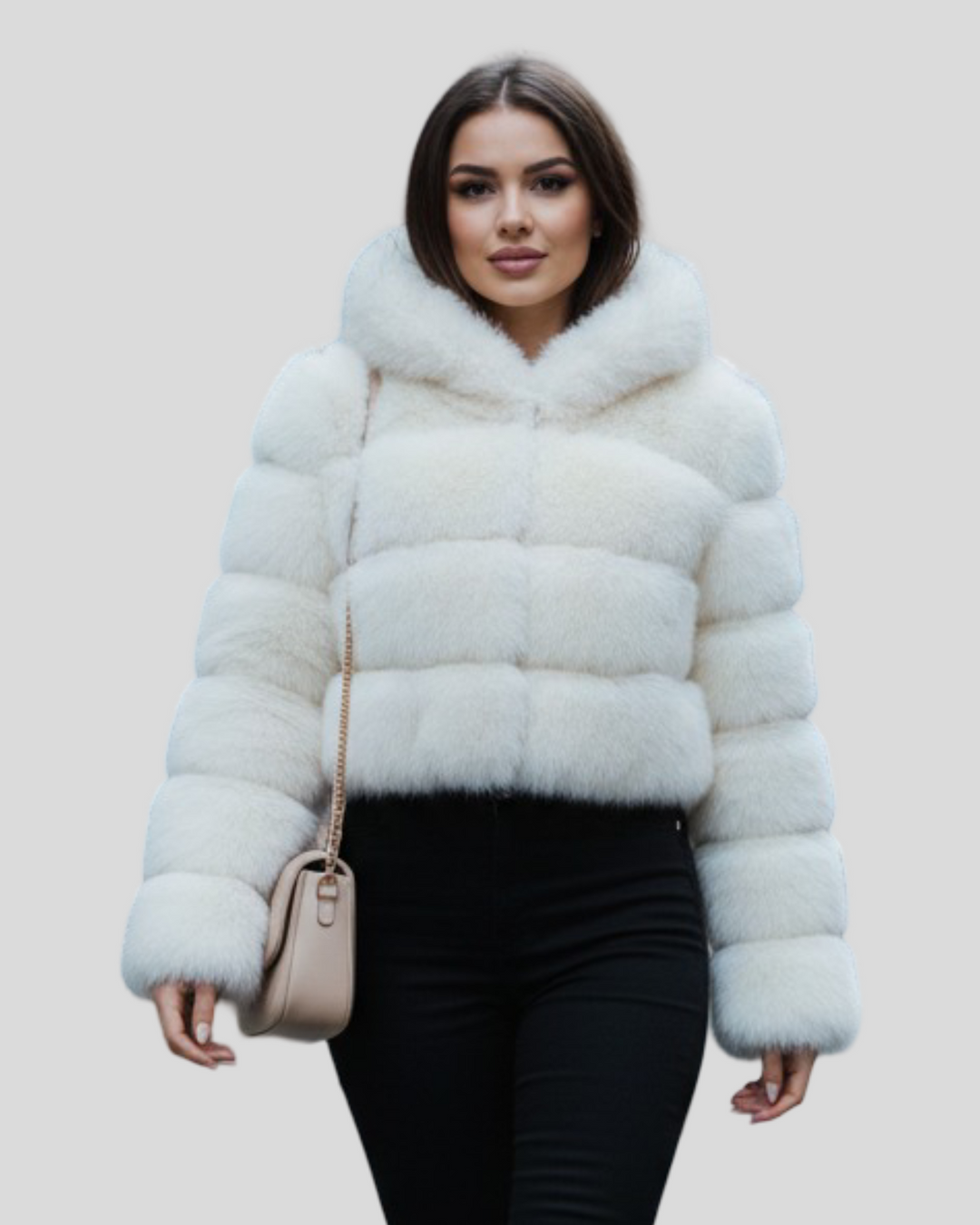 Norina - Krátký kožich z umělé kožešiny