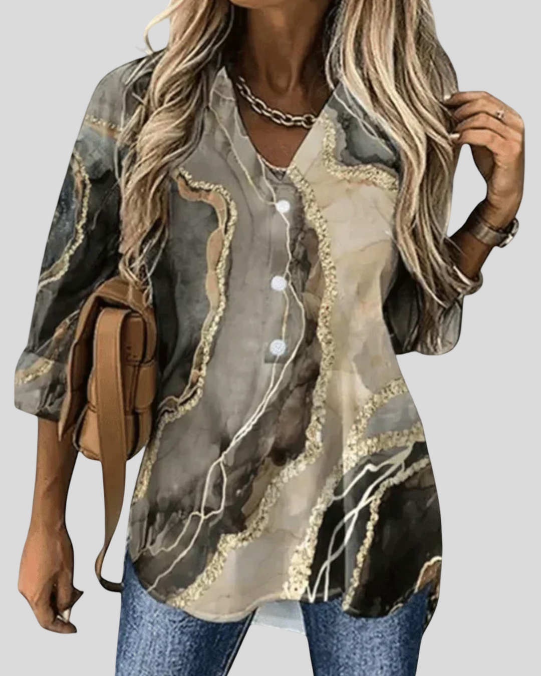 Ivana - Elegantní zapínaná blůza