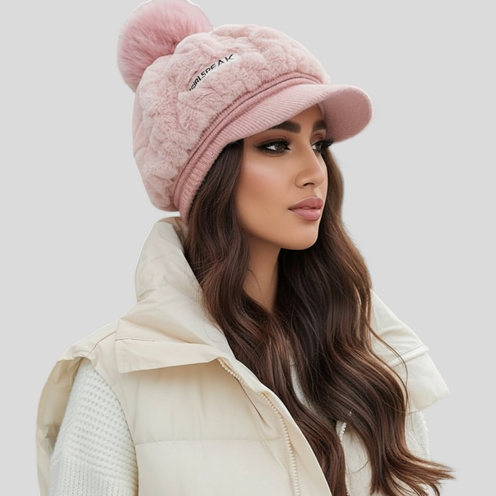 Mia - Zimní Klobouk s Pompomem