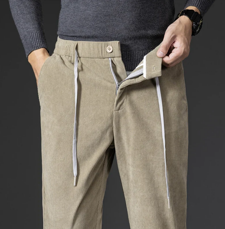 VELSTON - KLASICKÉ KALHOTY Z VELUROVÉHO KOTELÉ