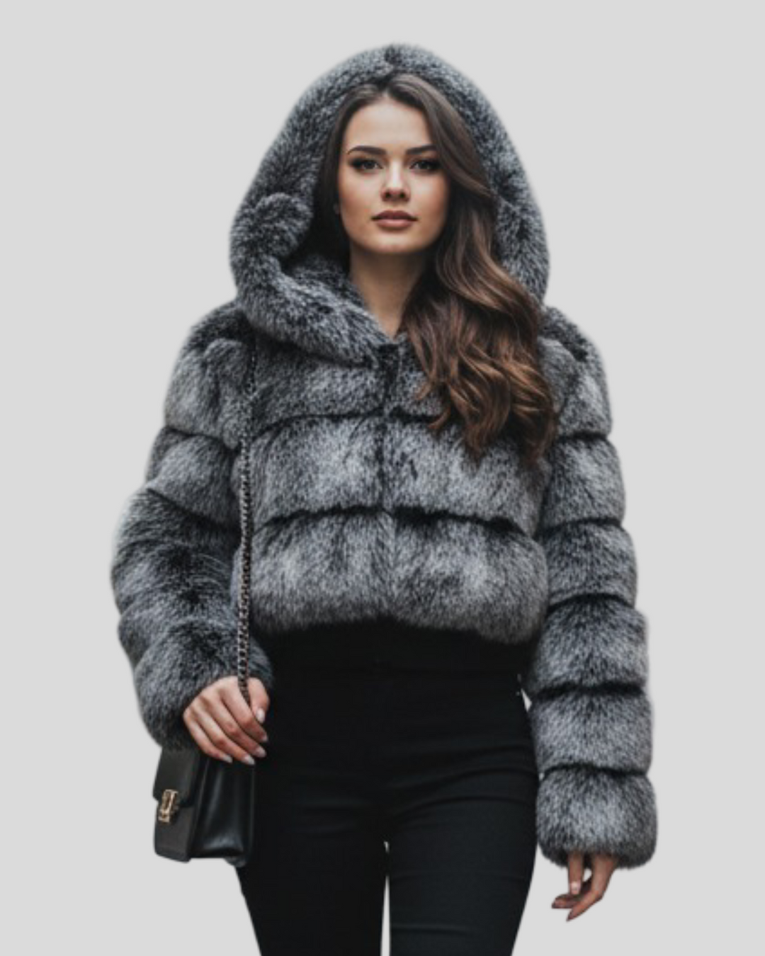 Norina - Krátký kožich z umělé kožešiny