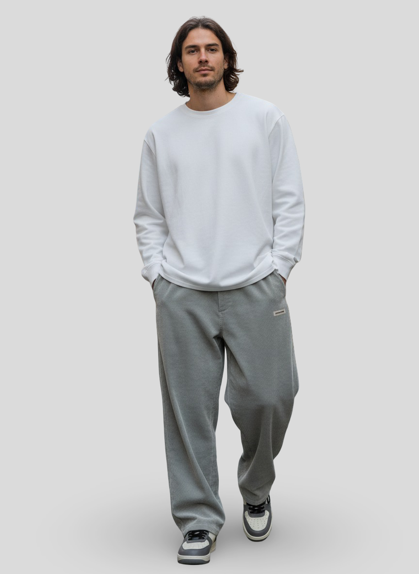 Šimon – Kalhoty Wide Fit z městské kordurové tkaniny