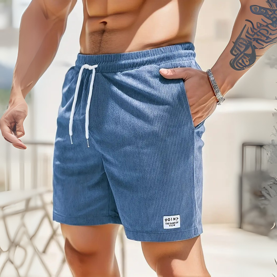 Lior - Pánské volnočasové šortky s tkaničkou.