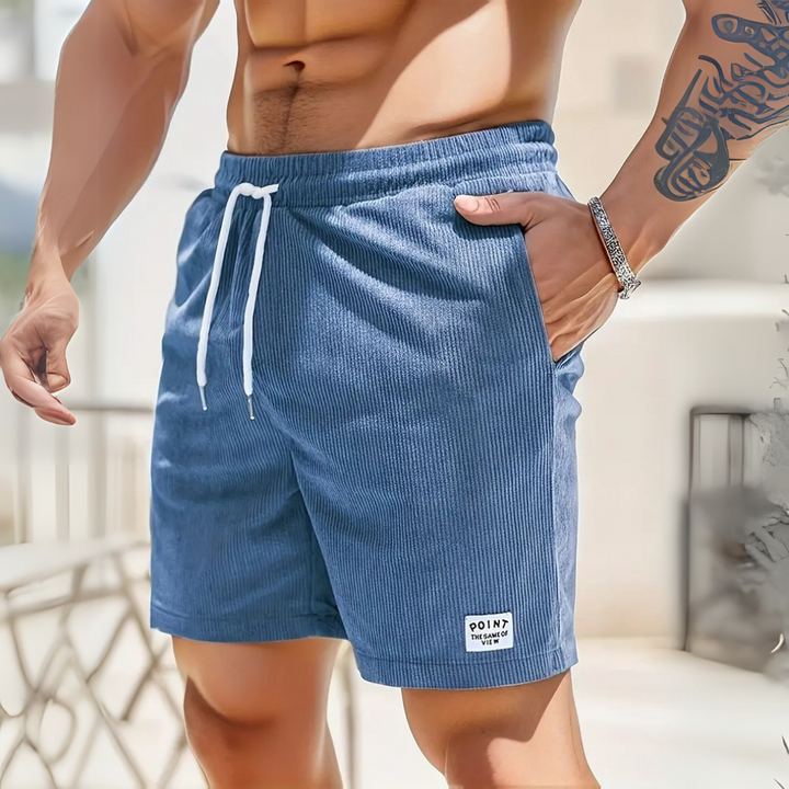 Lior - Pánské volnočasové šortky s tkaničkou.