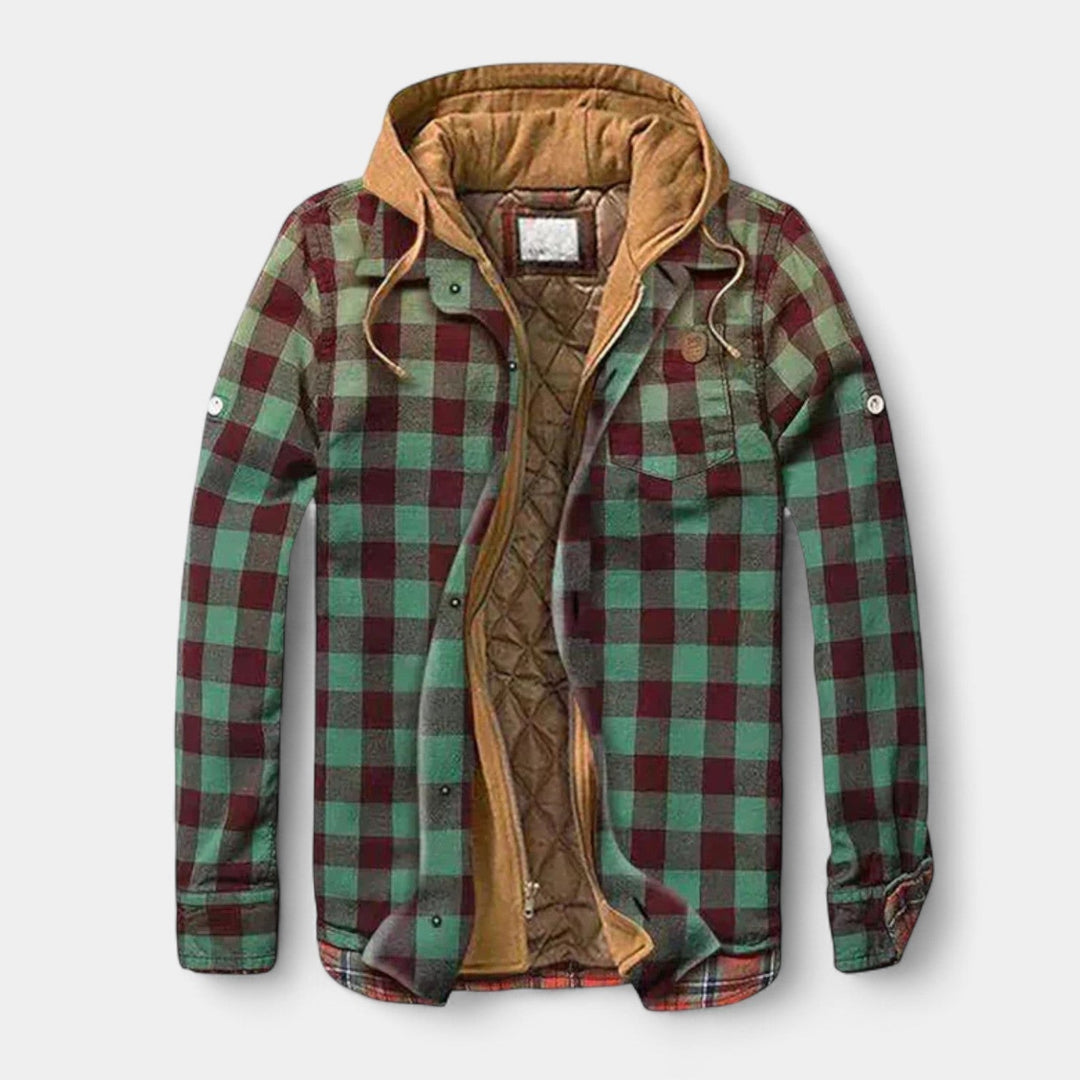 Robin - Stylový patchwork kabát pro muže