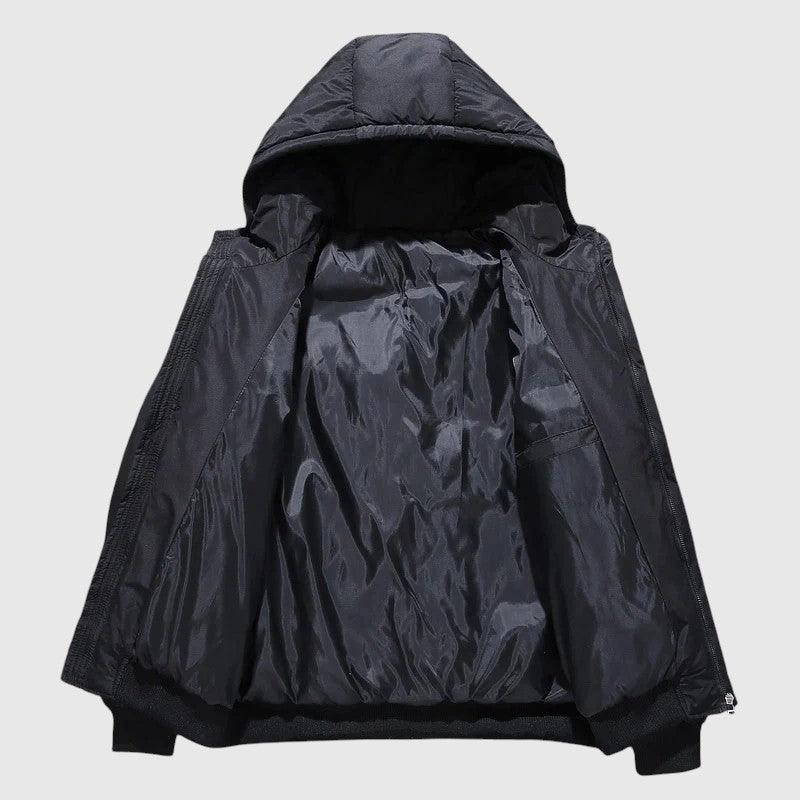 Adolf - Prošívaná bunda s kapucí a odolnou úpravou