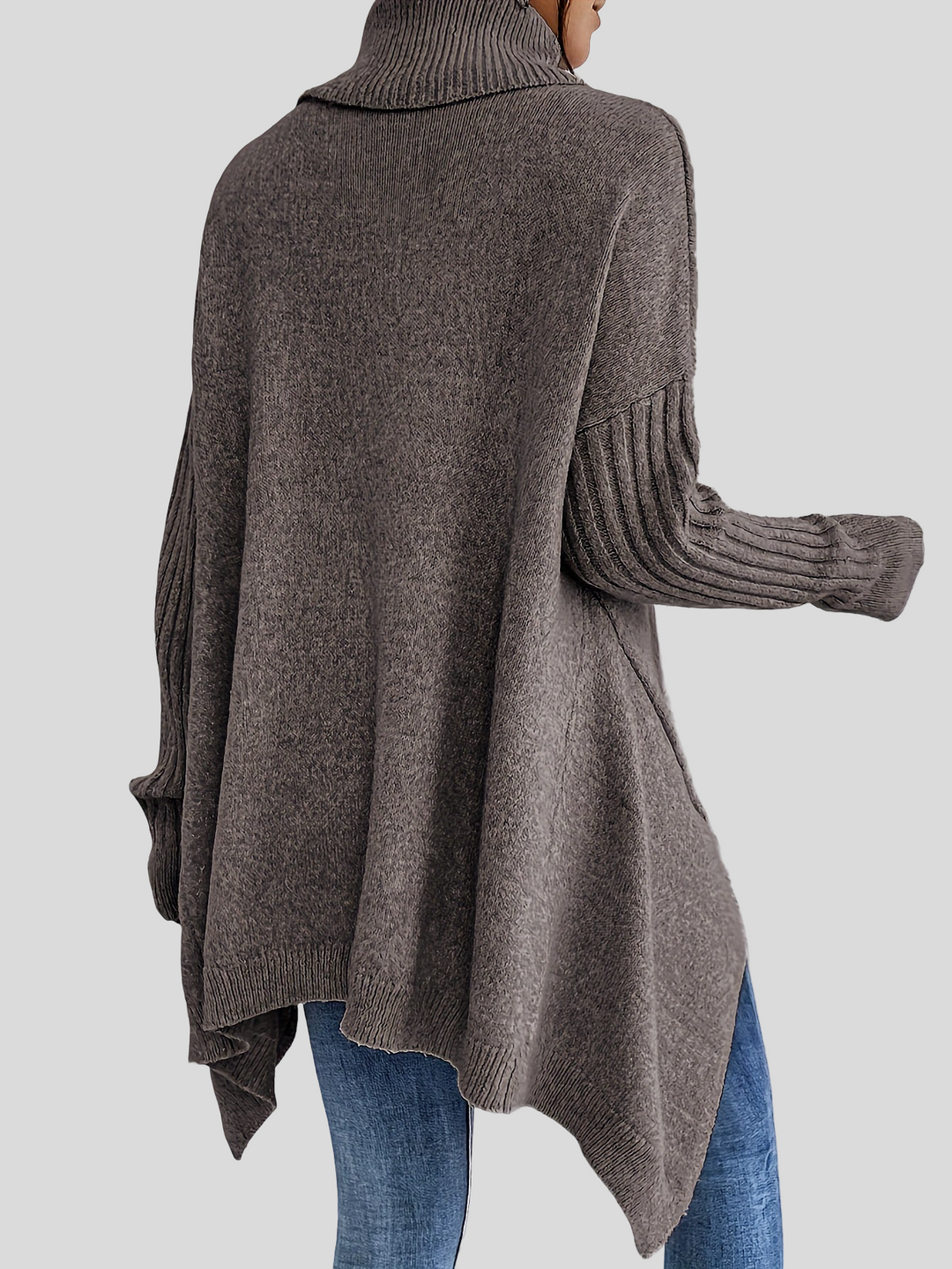 Josefína – Oversized pletený svetr s vysokým límcem