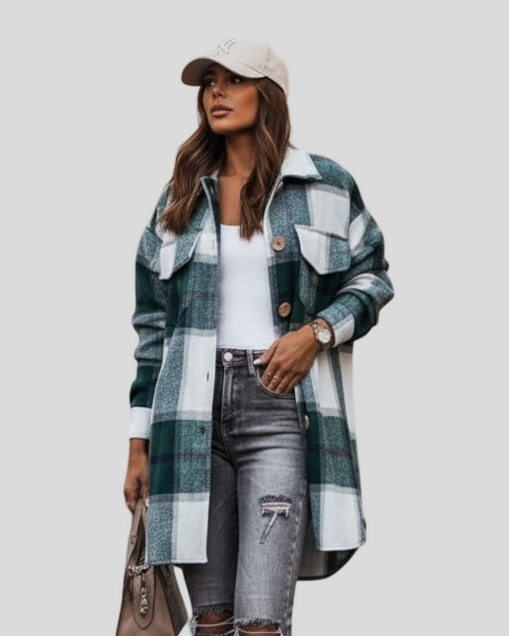 Jelena - Károvaný kabát / Košile