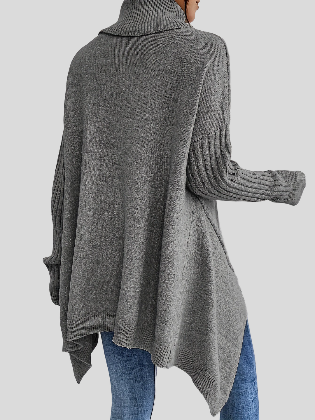 Josefína – Oversized pletený svetr s vysokým límcem