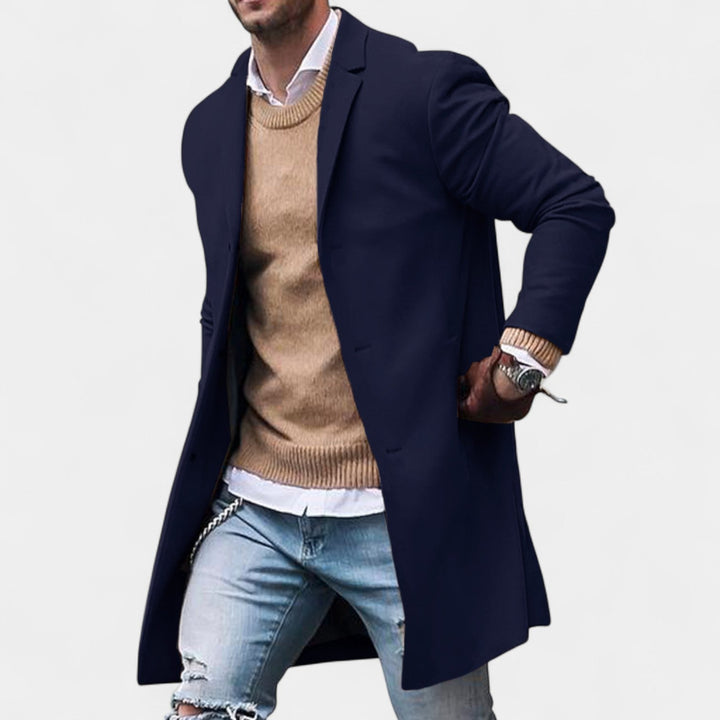 Roman - Elegantní kabát s klopami