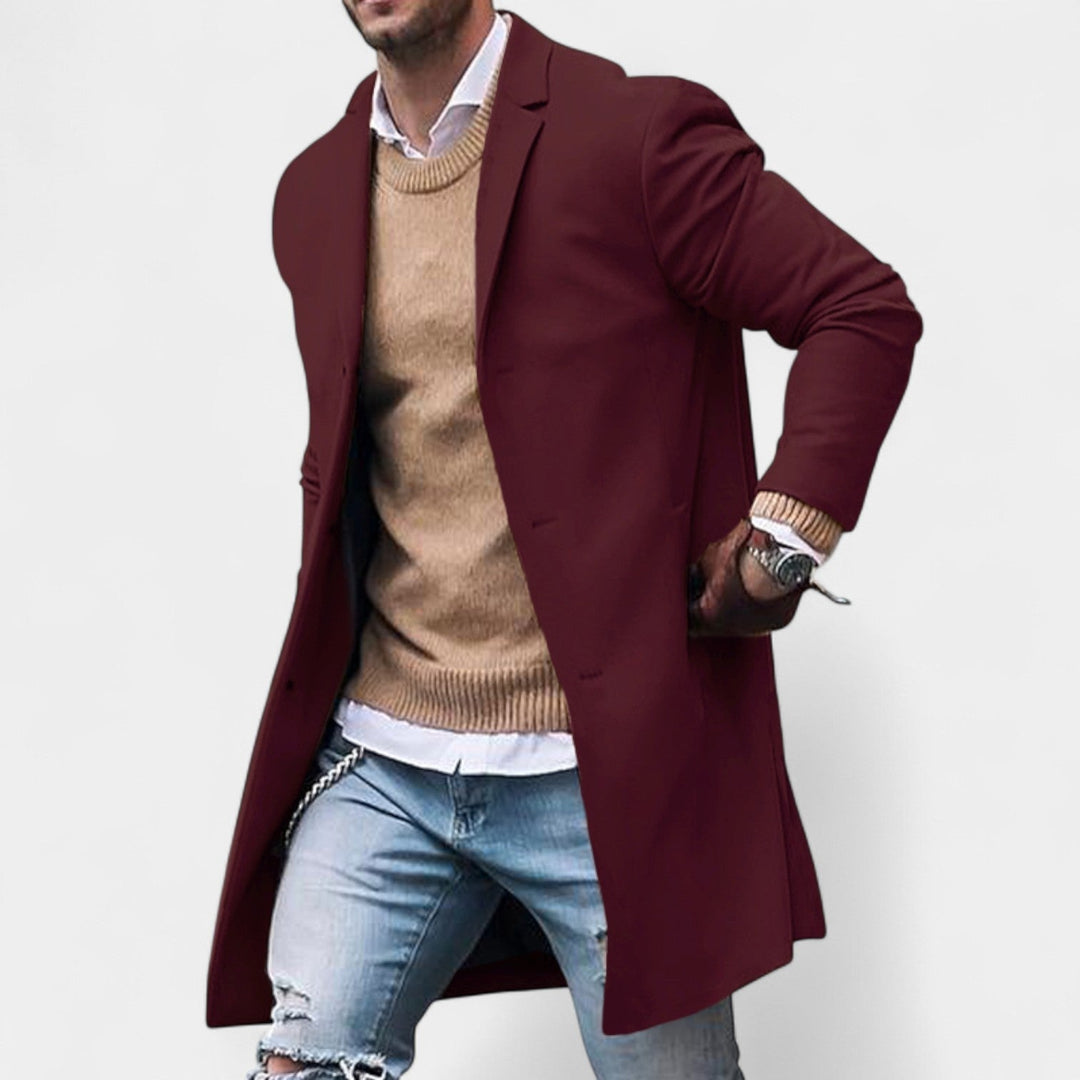 Roman - Elegantní kabát s klopami