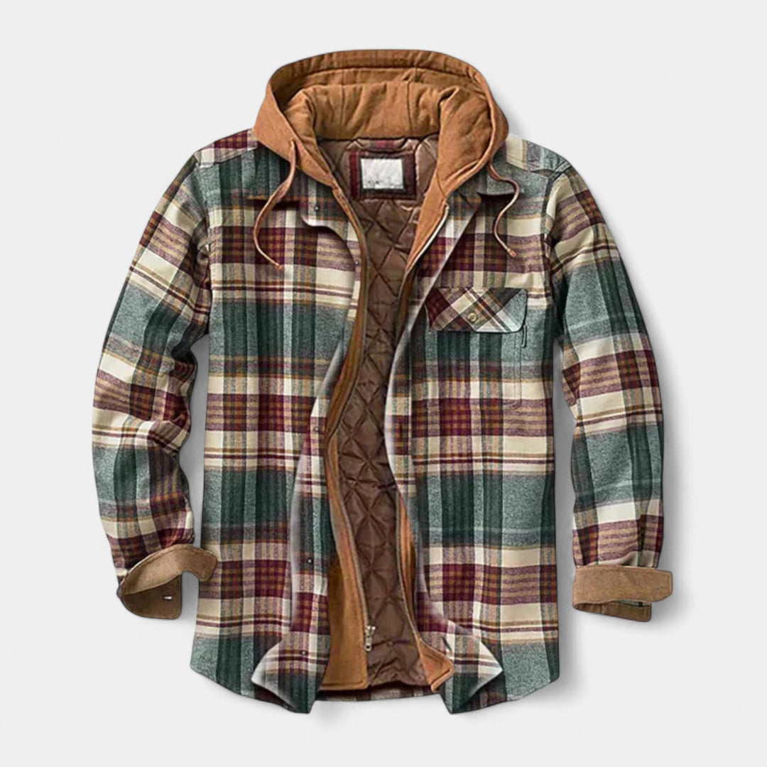 Robin - Stylový patchwork kabát pro muže