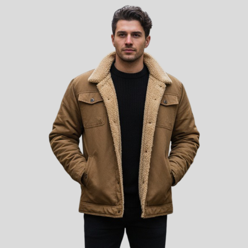 Filip – Zateplený zimní kabát Sherpa