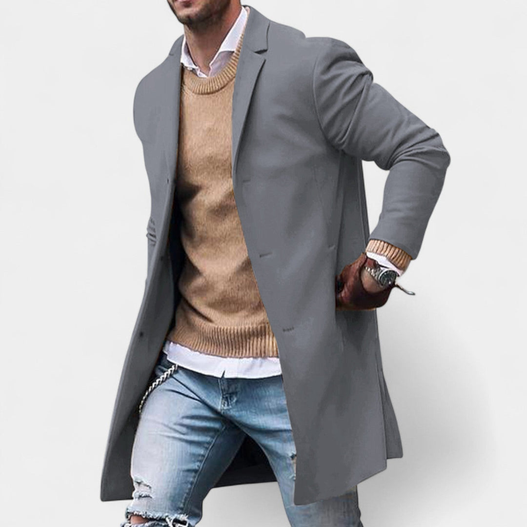 Roman - Elegantní kabát s klopami