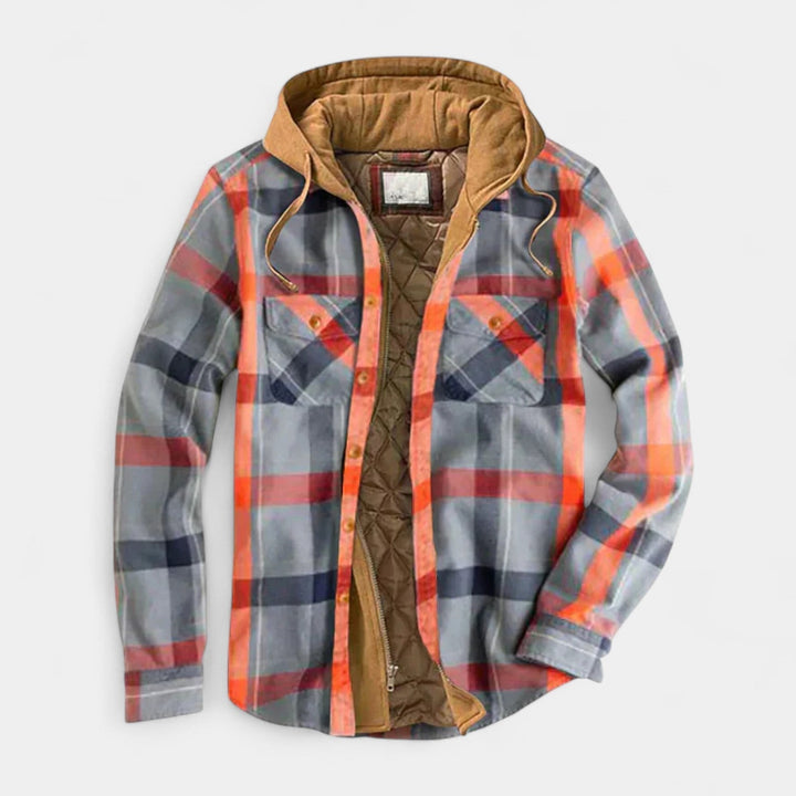 Robin - Stylový patchwork kabát pro muže