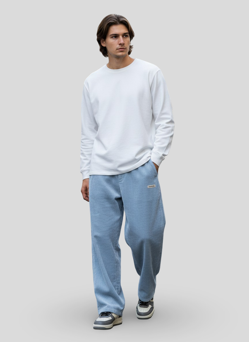 Šimon – Kalhoty Wide Fit z městské kordurové tkaniny