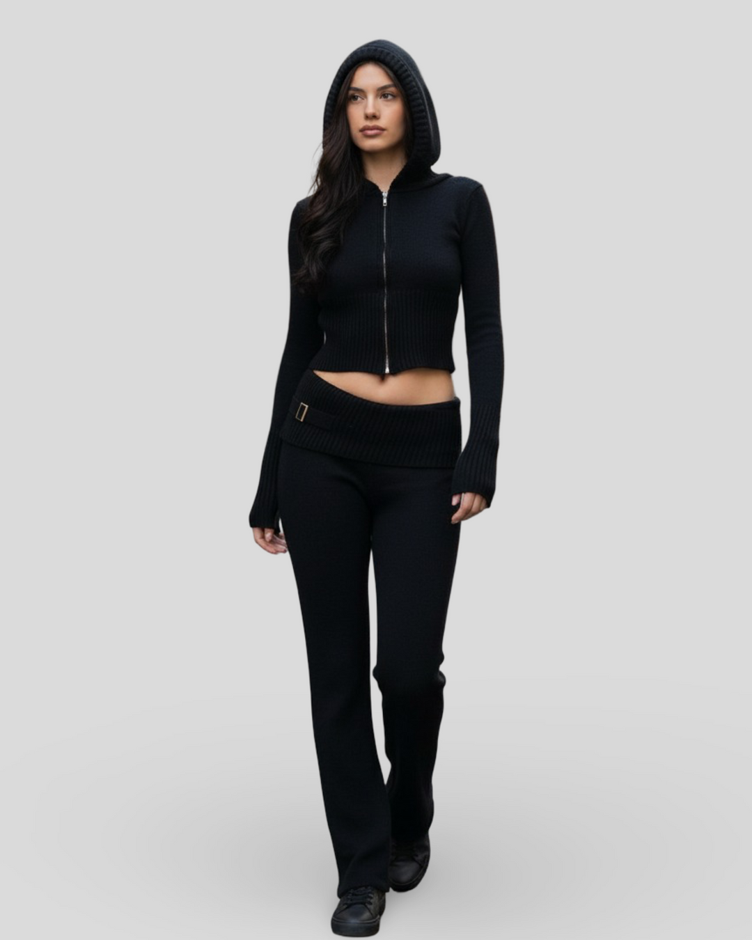 Lori - Sada lounge s žebrovaným vzorem Y2K