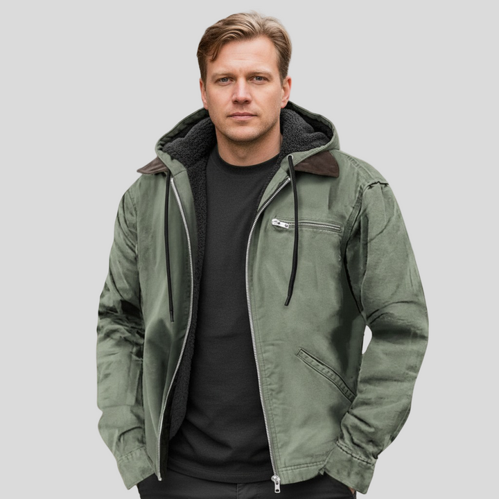 Martin – Zateplený kabát s kapucí