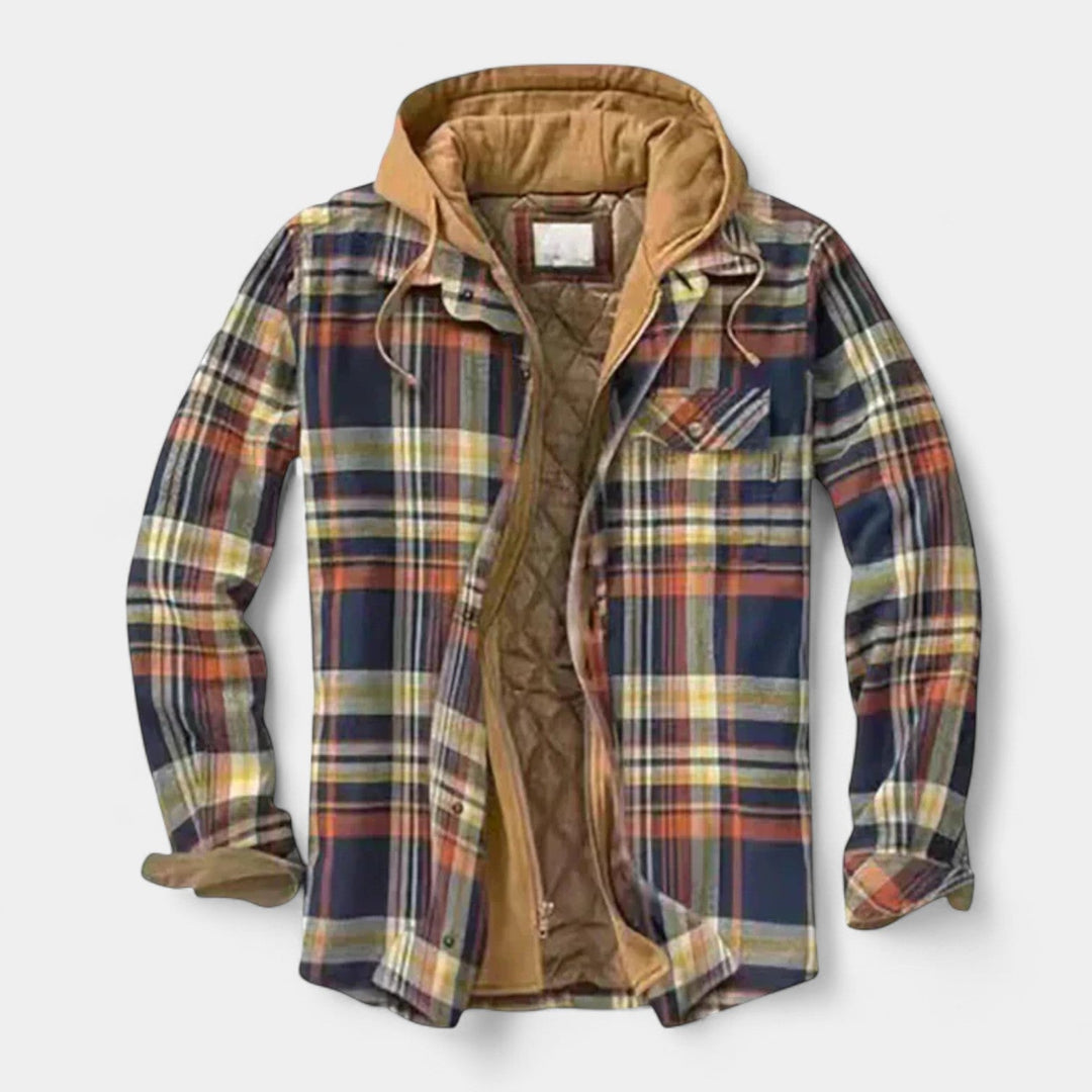 Robin - Stylový patchwork kabát pro muže