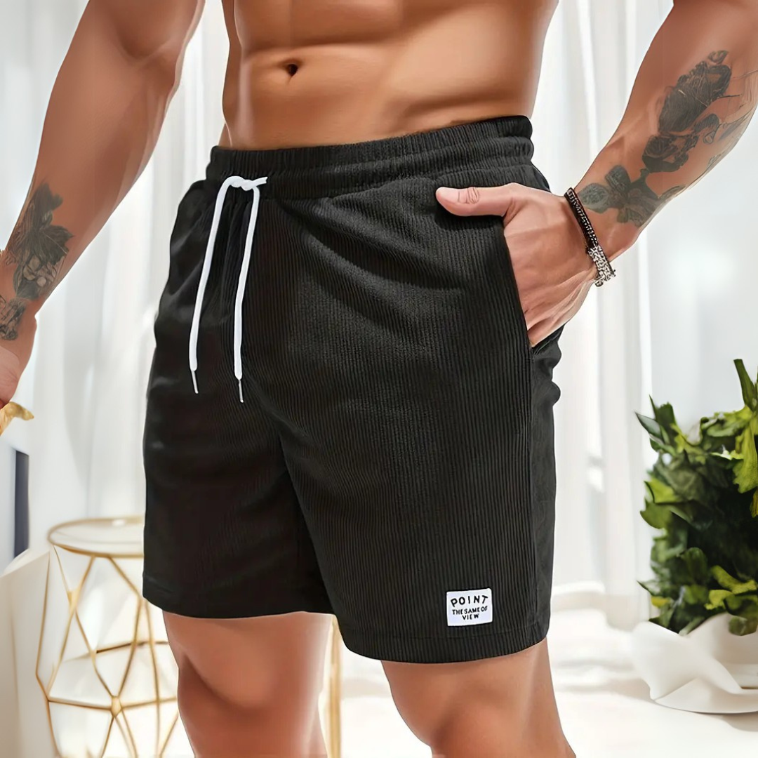 Lior - Pánské volnočasové šortky s tkaničkou.