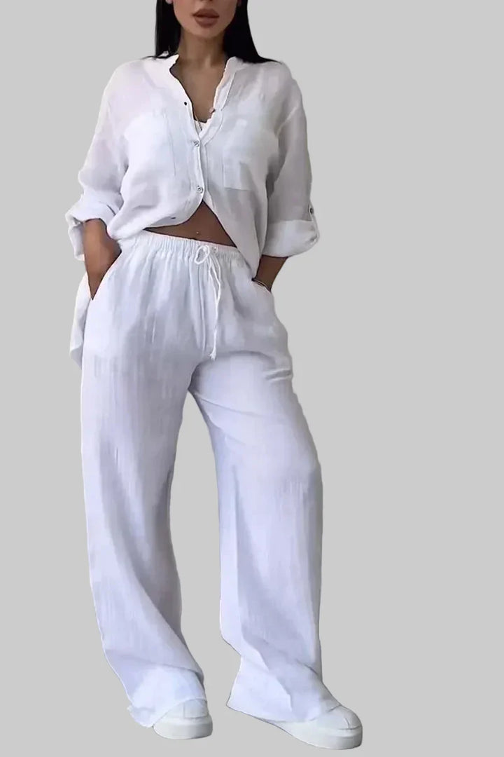 Arielle - Sada dvou kusů z bavlny a lnu