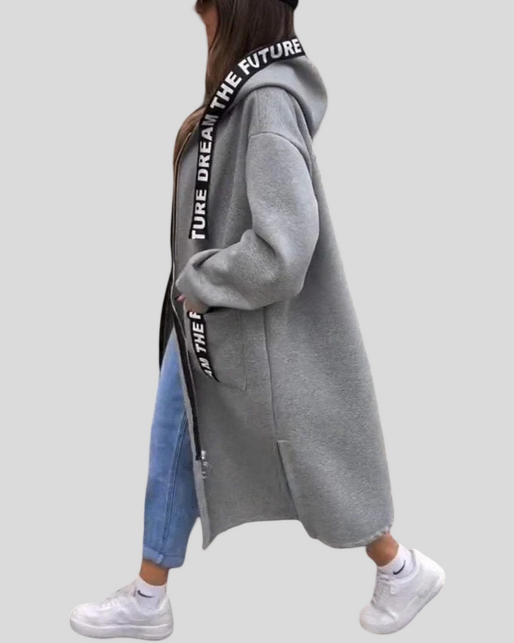 Aneta - Dlouhý pohodlný kabát