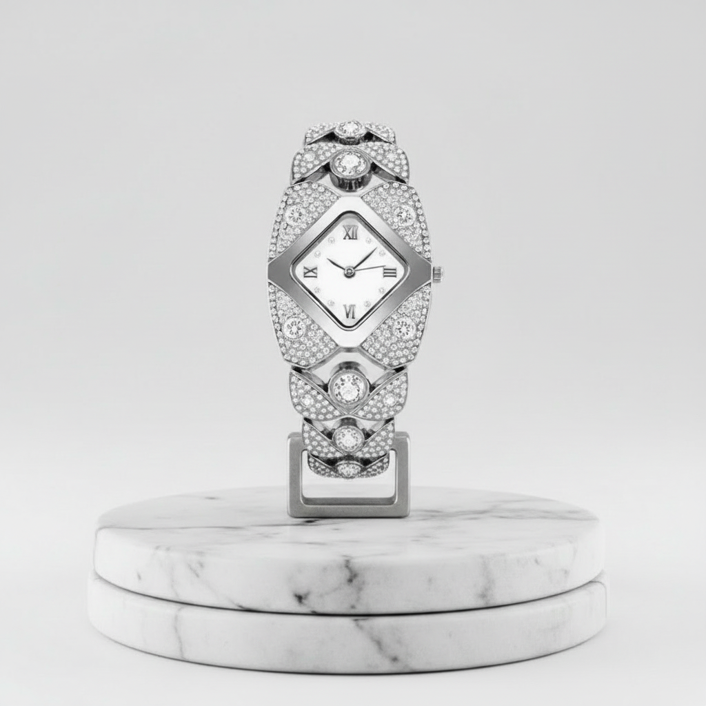 Imperiální - Luxusní hodinky s lesklými krystaly