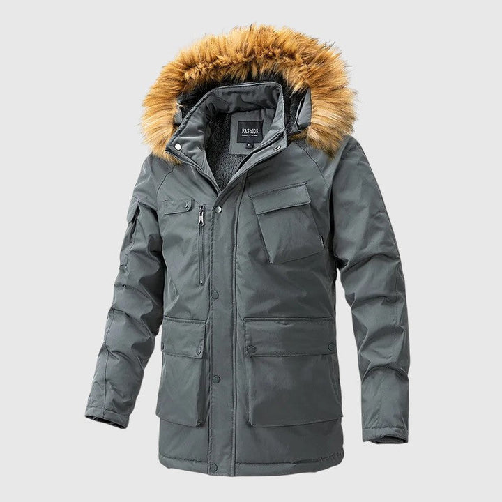 Václav – Zimní bunda s kožešinovou kapucí