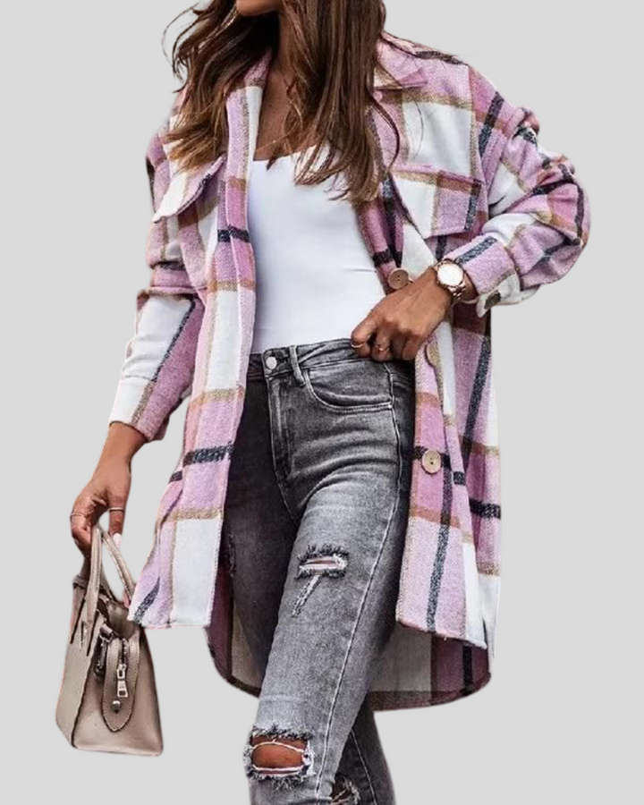 Jelena - Károvaný kabát / Košile