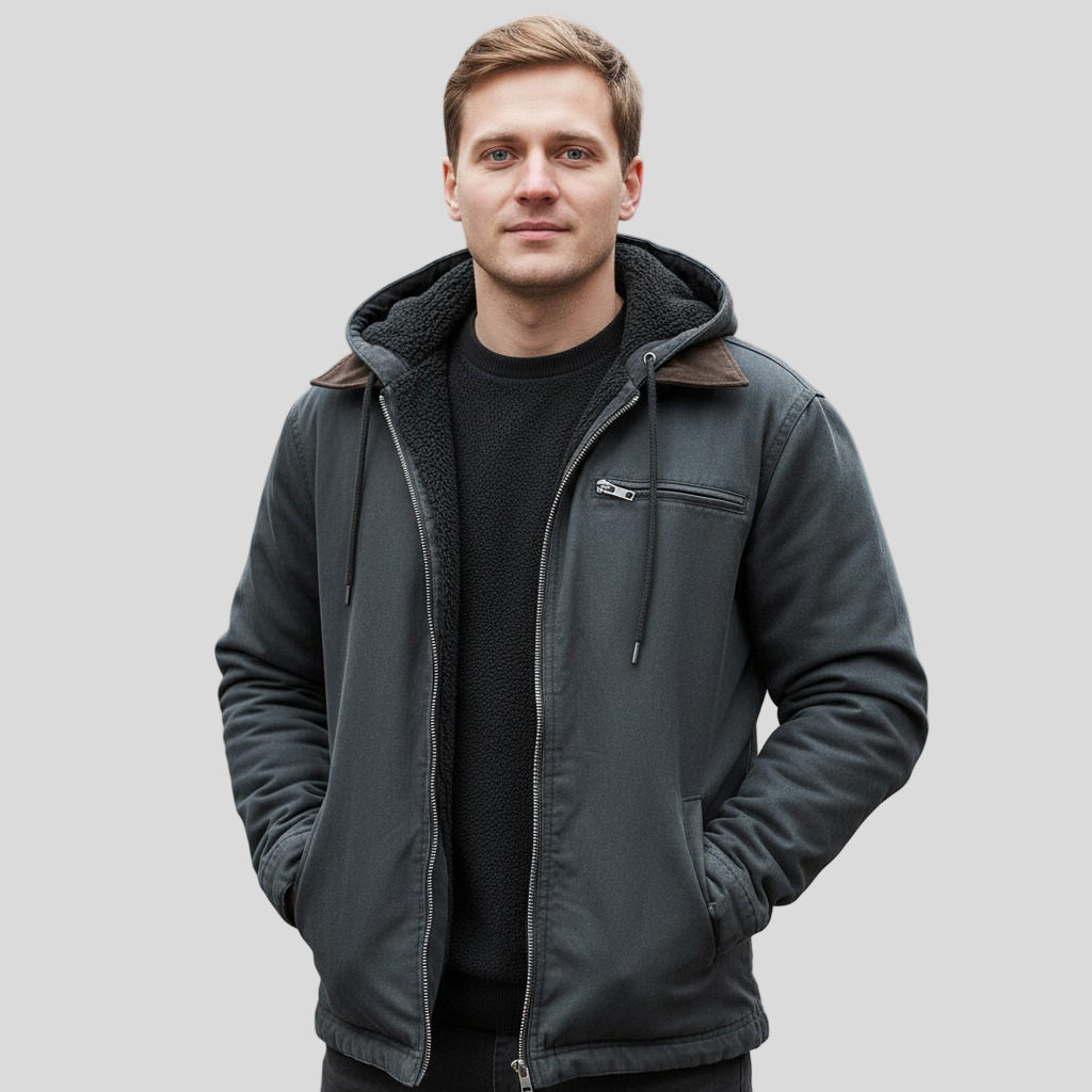 Martin – Zateplený kabát s kapucí