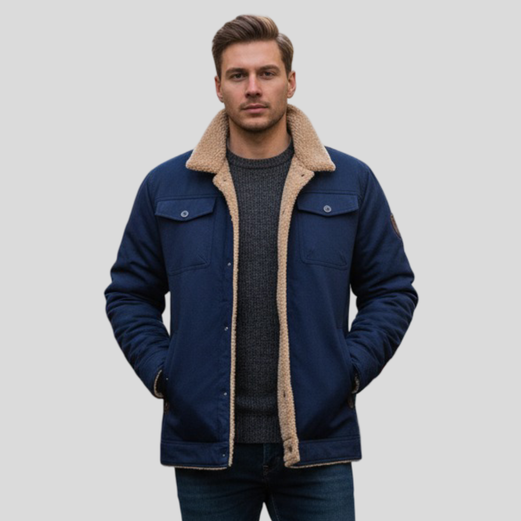 Filip – Zateplený zimní kabát Sherpa