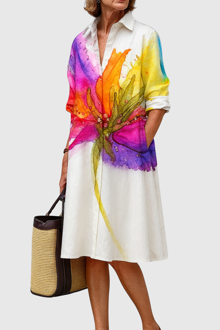 Ilonka - Elegantní šaty s uměleckým nádechem pro zvláštní příležitosti