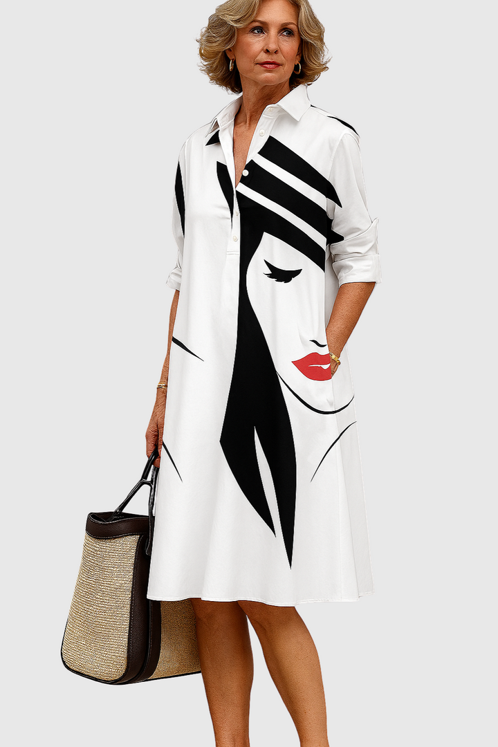 Ilonka - Elegantní šaty s uměleckým nádechem pro zvláštní příležitosti