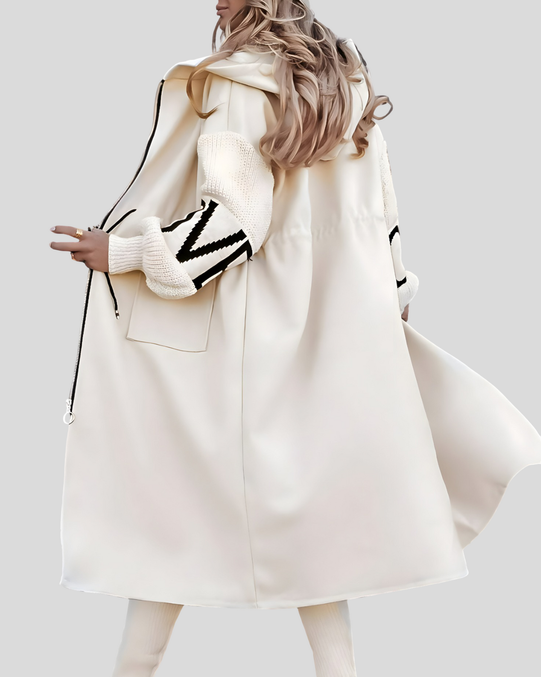 Karolína - Elegantní kabát s kapucí