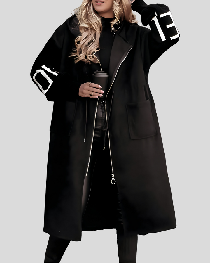 Karolína - Elegantní kabát s kapucí