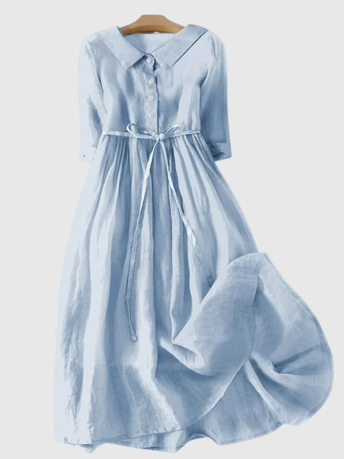 Jitka - Elegantní krátké šaty s nastavitelným pasem na šňůrku