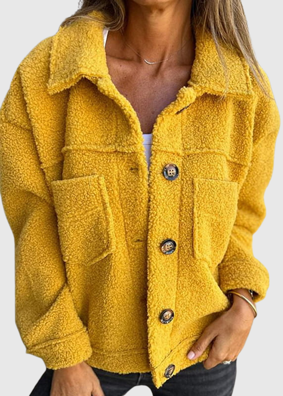 Annie - Moderní kabát vyrobený z měkké tkaniny