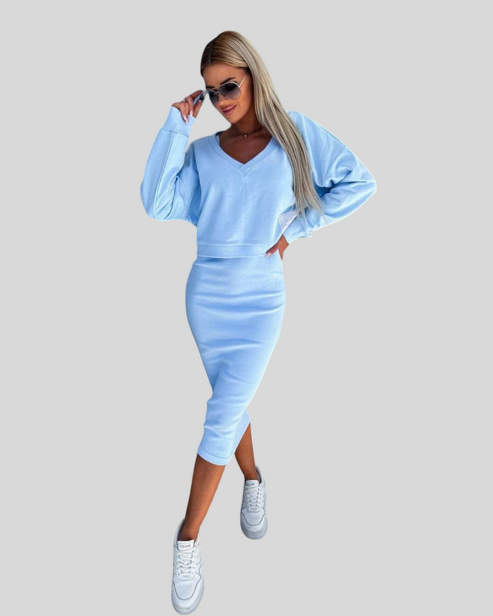 Helga - Dámský dvoudílný set šatů