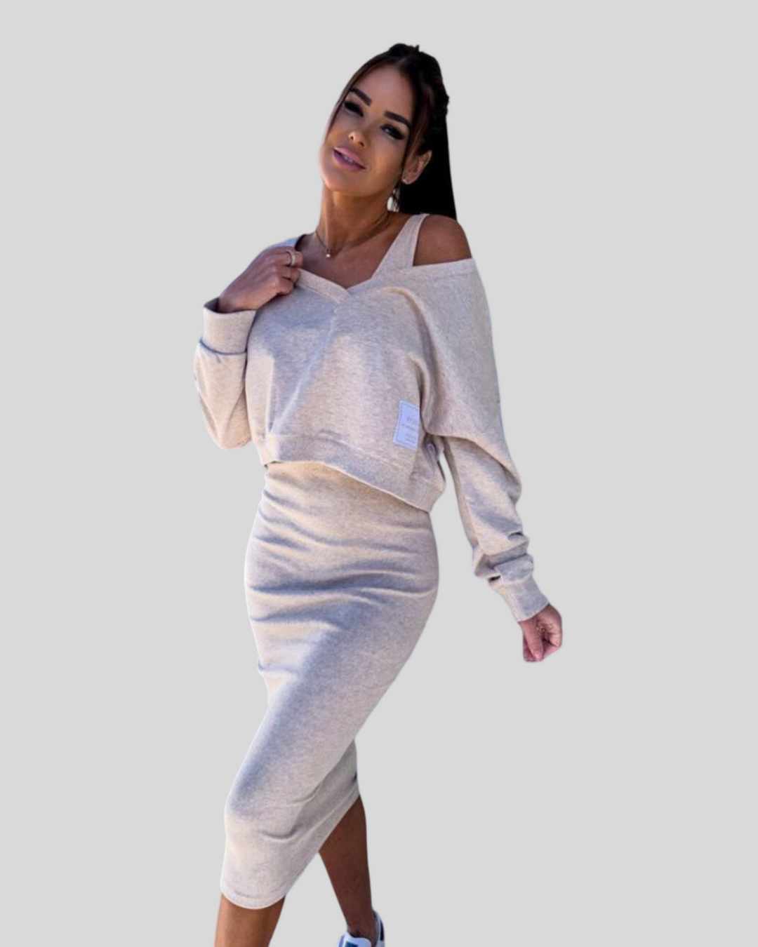 Helga - Dámský dvoudílný set šatů