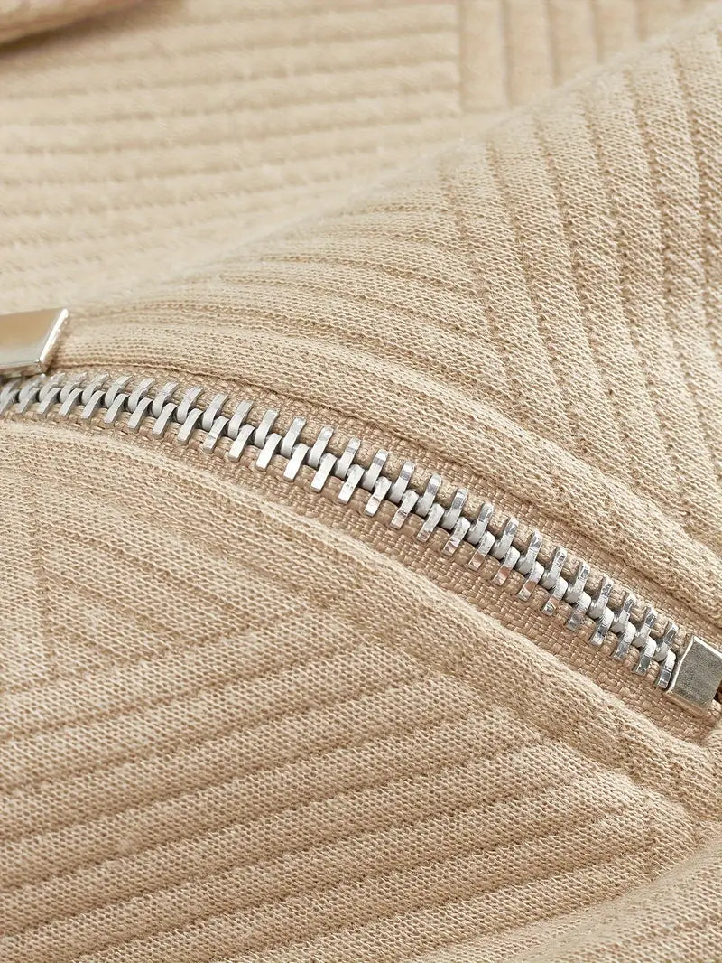 Alvarez - Košile polo s dlouhým rukávem a půlzipem