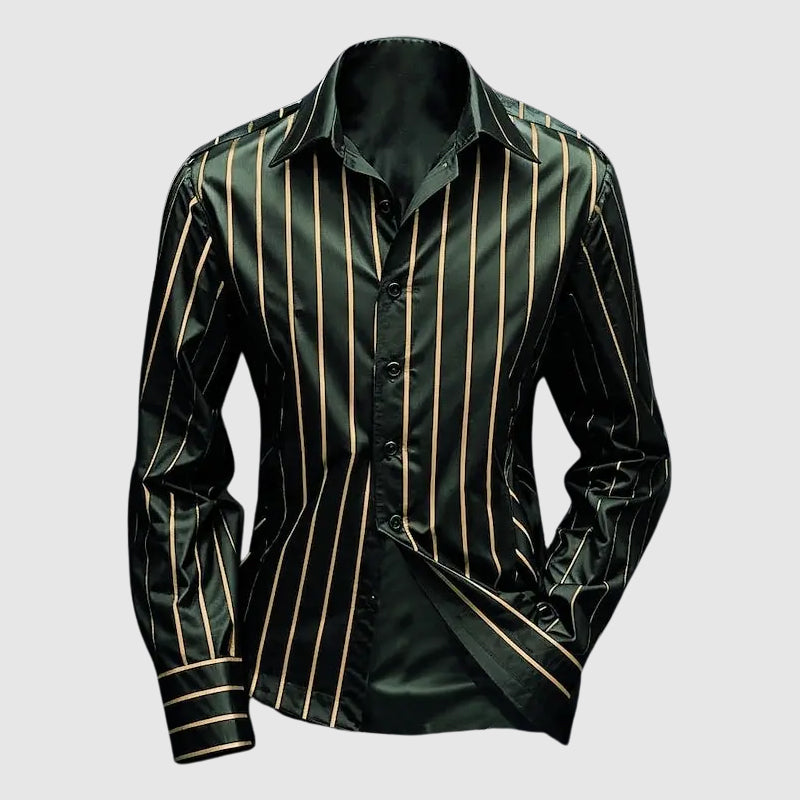 Nicolo - Elegantní pánská košile s dlouhým rukávem pruhovaná